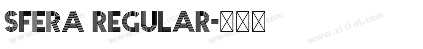 Sfera Regular字体转换